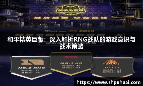 和平精英巨献：深入解析RNG战队的游戏意识与战术策略